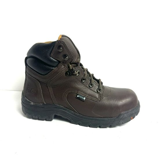 Timberland Pro Womens Titan Steel Toe Work Boot Brown Size 8W